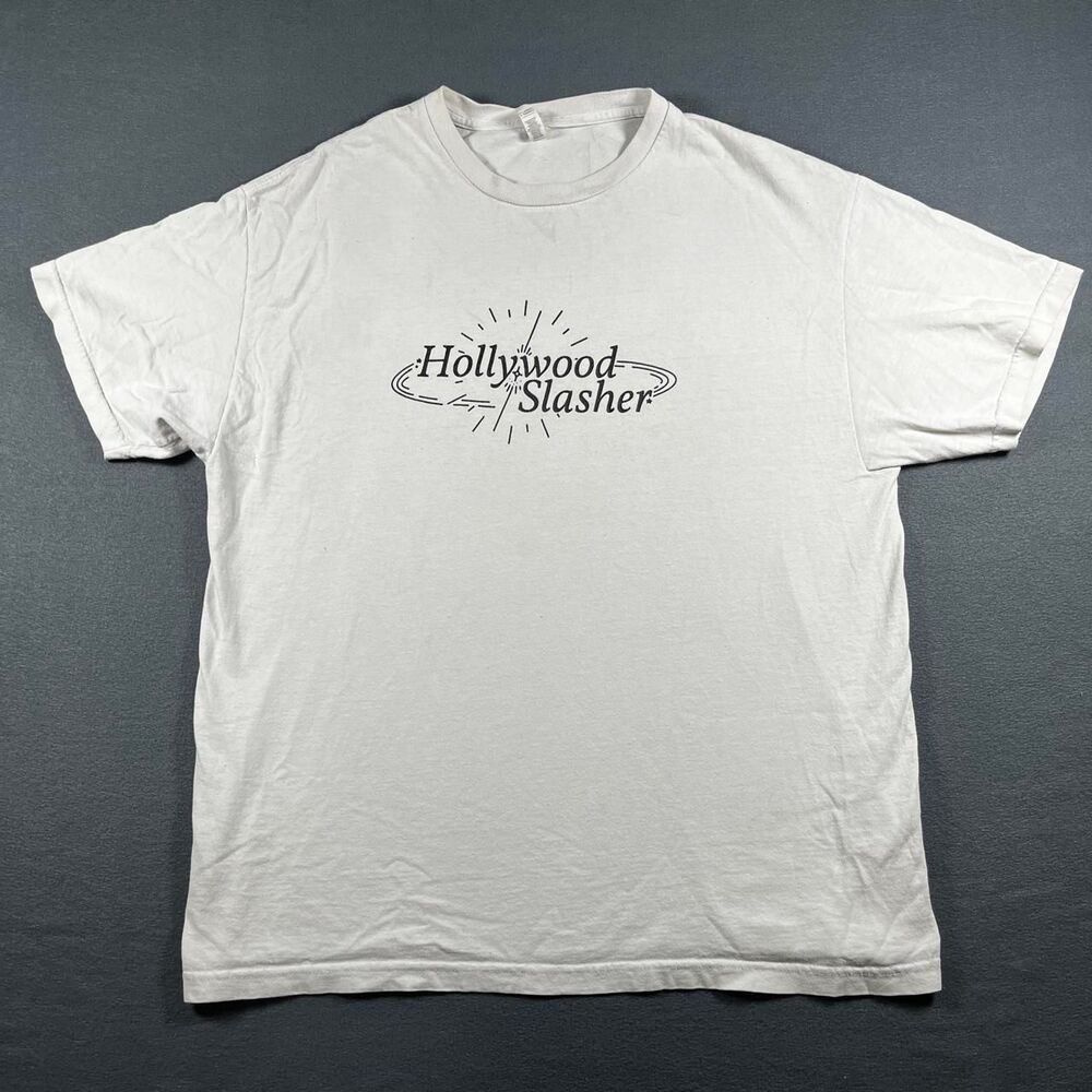 Alstyle Men's White and Black T-shirt